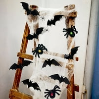 Halloween Spider Web Dekoracija rastezljiva Spider Web sa lažnim palicama BATS-a za vanjsku unutrašnja