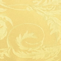 Ultimate Textile Damask Melrose Krtne salvete - Kućna trpezarija - Cvjetni list Pomicanje jacquard dizajna, zlato