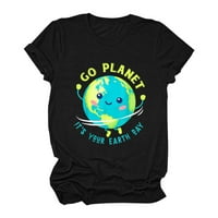 Žene Ljetna restauracija Zemlje Zemlja Prirodna planeta Slatka majica Zemlje Majica Ruffle majica