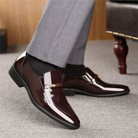 Cipele klasične stil muške cipele moda šuplje od metalne trake ukras poslovne casual kožne muške cipele