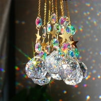 Lanac sunce - Shiny Fau Crystal Luster Viseći ornament Prizma Sunčant - za balkon