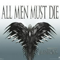 Igra prijestolja - svi muškarci moraju umrijeti poster