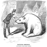 Crtani film: Kupnja Aljaske, 1867. Američki crtani film koji prikazuje političara koji pokušava pronaći