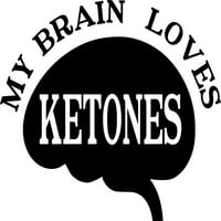Moj mozak voli Ketones dijetalni stil zdravlja zidnih zidnih zidova za zidove kore i stick zid umjetnička