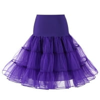 Ženska visokokvalitetna visoka struka Pleased kratka suknja za odrasle Tutu plesačka suknja Purple +