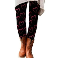 Ženske hlače Yoga Solinova boja Srednja vunena gamaše Valentinovo, Ležerne prilike udobne kućne cipele