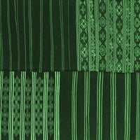 Ahgly Company Indoreni pravokutnik patchwork smaragdno zeleni prijelazni prostirke, 5 '8'
