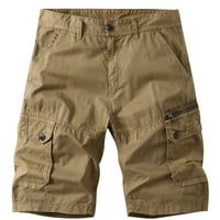 Amidoa Golf kratke hlače za muškarce Neosjet ljetni klasični fit multi-džepovi teretni kratke hlače