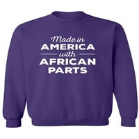 Napravljen u Americi W afrički dijelovi Crewneck Dukserica