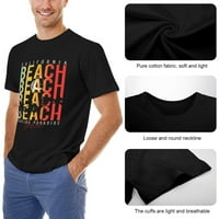 California Beach Vibes Ispis dizajna Muška grafička majica Vintage kratki rukav sportski tee crni 3xl