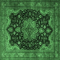 Ahgly Company Zatvoreni pravokutnik Perzijski Emerald Green Tradicionalni predio, 7 '9 '