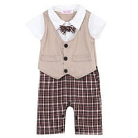 Toddler Boys Forracy Suit 0t 1t 2T 3T Baby Jednodijelni ROMPER majica kratkih rukava Summsuit Summer