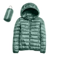 Ženska zimska kaput vodootporna jakna s kapuljačom s kapuljačom s recikliranom izolacijom tanka kratka
