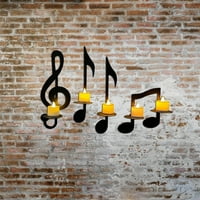 Glazba Note držač svijeća, glazba Karakteristika svijeća, držači za svijeće ukrasni, držač za zid svijećnjak,