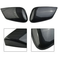 Crni karbonski stil fiber obloge obloge za ogledalo za Kia EV