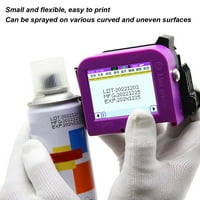Mini ručni inkjet štampač, prijenosni inteligentni nadograđeni ručni štampač, LED dodirni ekran Brzi sušenje inkjet aparat za kodiranje USB Kontakt punjenje za datumu
