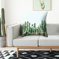 Opuntia kaktus zeleni listovi bacaju jastuk navlake ukrasni jastuk navlake za proljetni dekor 4 pinshui