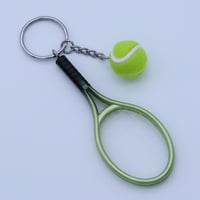 Mini tenis reket Keychain prsten za ključeve šarm tenis kuglični ključ lanac automobila privjesak privjesak poklon