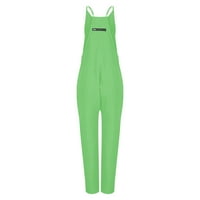 Ženski hladni puk poluvreme za pantnu pantnu pantnu modu Basic obične pantalone Workout hlače za dame plus veličine pantalone ležerne duge džempere zeleni XL