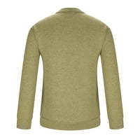 Muški duks zimskih patentnih zatvarača casual solid color ovratnik kašmir donji džemper vrhovi ugodno