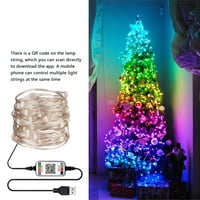 Light string božićne LED svjetiljke String božićno drvsko vodootporno USB ukras svjetlosti, 50DOLED