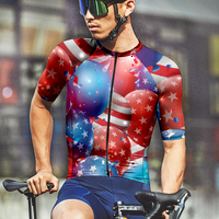 Muški biciklistički top sretan 4. jula Moderan kratki rukav Soft Biciklistička majica Dan neovisnosti za odrasle za biciklizam