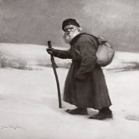 Leo Tolstoy. Nruski pisac i filozof. Slikanje Jan Styka, C1910. Poster Print by