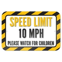 Brzina granica MPH Molimo pogledajte za djecu 9 6 metalni znak