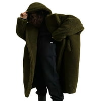 Niveer dame dževni džep na kaputima Obično jakna Sherpa kaput Cardigan Army Green M