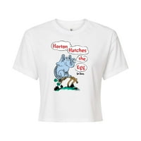 Dr Seuss - Horton izlazi jaje - Horton sjedi na jajetu - Uskrs - Juniors obrezana majica pamučne mjere