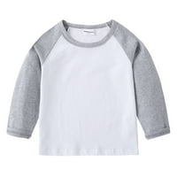 Ketyyh-Chn Boys Outfits Youth Boys Dugih rukava s rukavima Odjeća djece Tinejdžeri Grey, 110