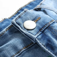 Yievot Jean Hraške Muški čišćenje Ljetni trendy patchwork ripped traper kratke hlače neelastični džepovi