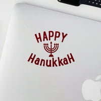 Prozirne naljepnice naljepnica Hanukkah Premium vodootporne vinilne naljepnice za vinop za laptop telefon