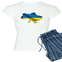 Cafepress - Ukrajina Pride Ljubav Ukrajinska zastava Pajamas - Ženska lagana pidžama