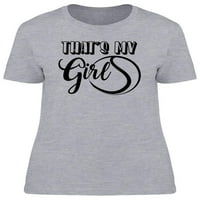 To je moja djevojka tenis majica za tenis, žene -image by shutterstock, ženska x-velika