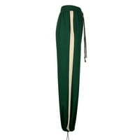 Aaiymet Planinarske hlače Ženske ženske pantalone za golf Istezanje Pješačke hlače Brze suho lagane vanjske casual pantalone sa džepovima otporno na vodu, zeleno s