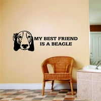 Dnevni boravak umjetnost moj najbolji prijatelj je beagle pas