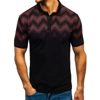Adviicd Crna dizajnerska majica za muškarce Modni muški casual kratkih rukava vlagu Wicking Performance Golf polo kontrast boja patchwork piquine majice