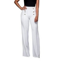 Ženska moda Slim Fit Personalizirana dvostruka čvrsta boja Komforne Horne White XXL