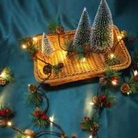 Tianlu božićni gudački svjetla sa ukrasima, LED božićni vijenac String String Božićno stablo Pine Konusi