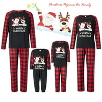 Sunost božićne pidžame za obitelj podudaranje božićnih pidžama Xmas Klasični pleteni podudaranje PJS
