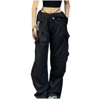 Žene labave teretne pantalone Hip Hop Sportske hlače Izvođenje labavih hlača sa širokim nogama