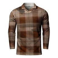Akiigool muške polo košulje muške polo majice za muškarce s dugim rukavima od polovnih polovnih povremenih polo majica za golf