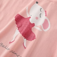Djevojke T-majice Dječja dječja ljetna ružičasta Dječja odjeća Dječja kratkih rukava majica crtane košulje za 5 godina