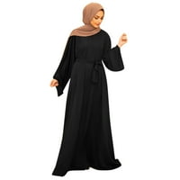 Haljina za haljinu s srednjoistočnom etnom stilu Xiuh plus-size za žensku haljinu Arapska čipkasti šivanje maxi haljine