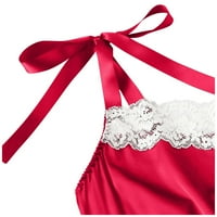 PXIAKGY donje rublje za žene New Fashion BodySuit Znak čipke satenska svilena rublja donje rublje crveno