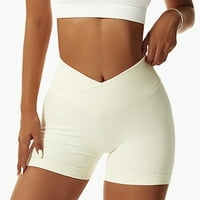 Adviicd Petite kratke hlače za žene pamučne joge hlače za žene joga kratke hlače za žene Tummy Controls