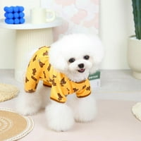 Baywell PET kombinuit meki pas pidžama štene rompers kućni ljubimac slatka odjeća štenad bodi za kućne ljubimce štenete mačke, bijela, l