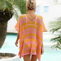 Cuoff Ženska bluza za plažu Hollow Pleteting Bikini Holiday haljina bluza