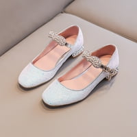Vučne djevojčice Mary Jane Flats Cipele Slip-on školske haljine cipele Biserl gležnjače balerina cipele